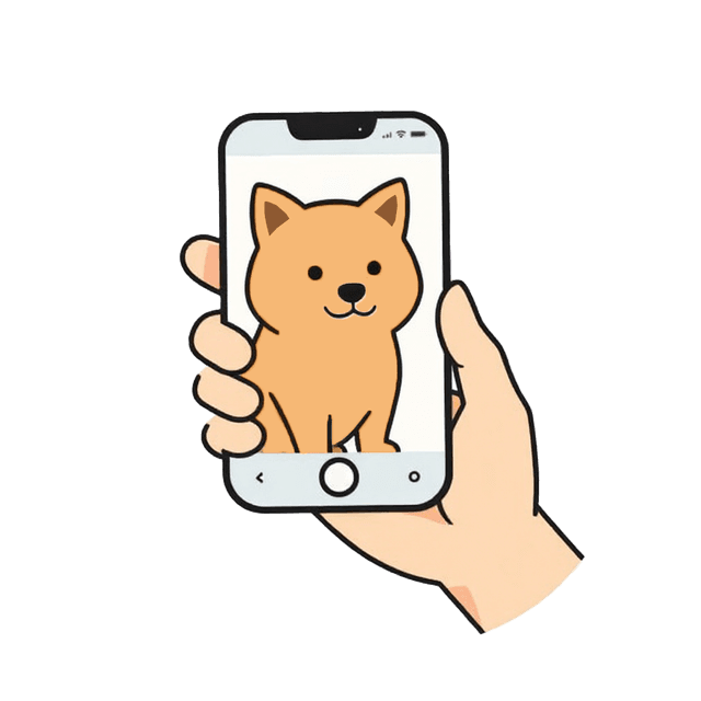 Subiendo la foto de una mascota desde el celular
