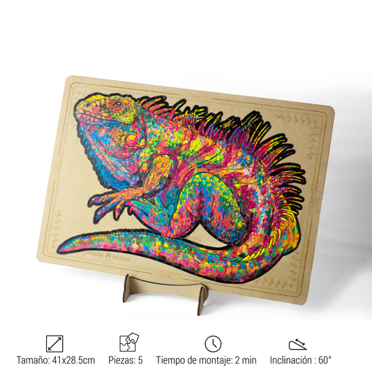 MARCO IGUANA (No incluye rompecabezas)